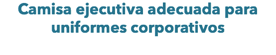 Camisa ejecutiva adecuada para uniformes corporativos 